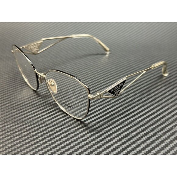 Prada Silver Women's 55mm Eyeglasses New